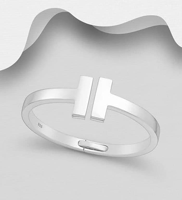 925 Sterling Silver Hand Crafted Tiffany Style Bangle In 2 Sizes