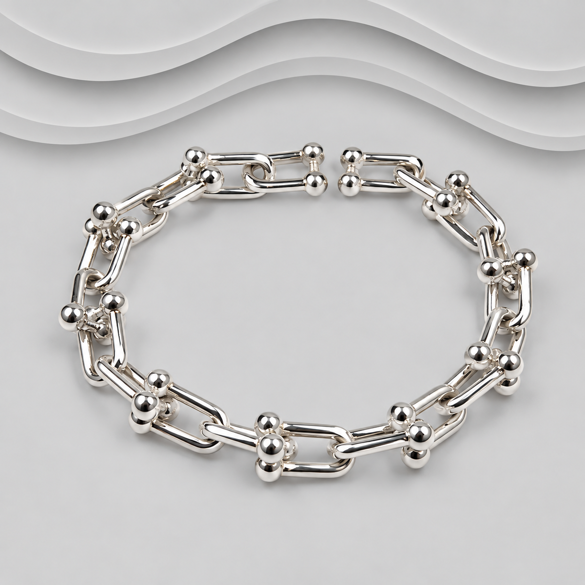 925 Sterling Silver Linked Bracelets That Open
