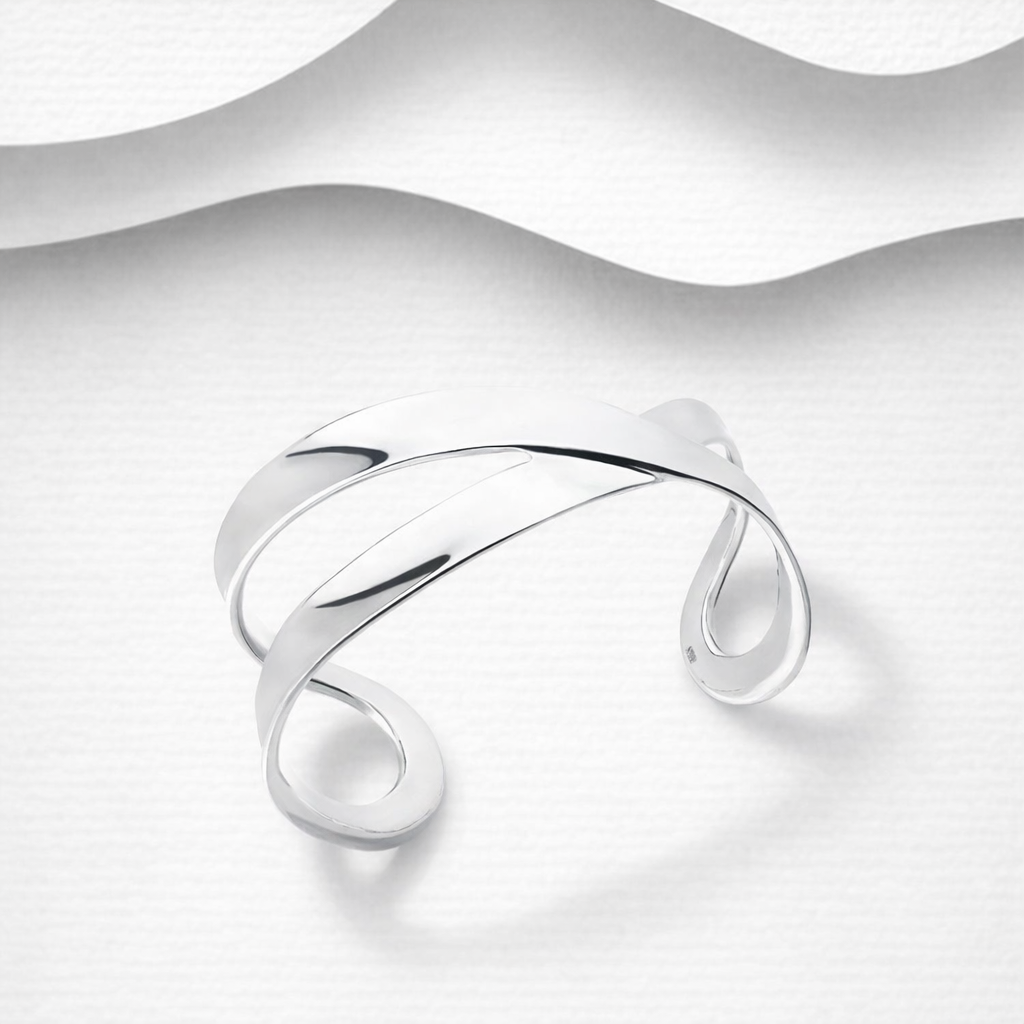 925 Sterling Silver Cuff Style Bangles Collection