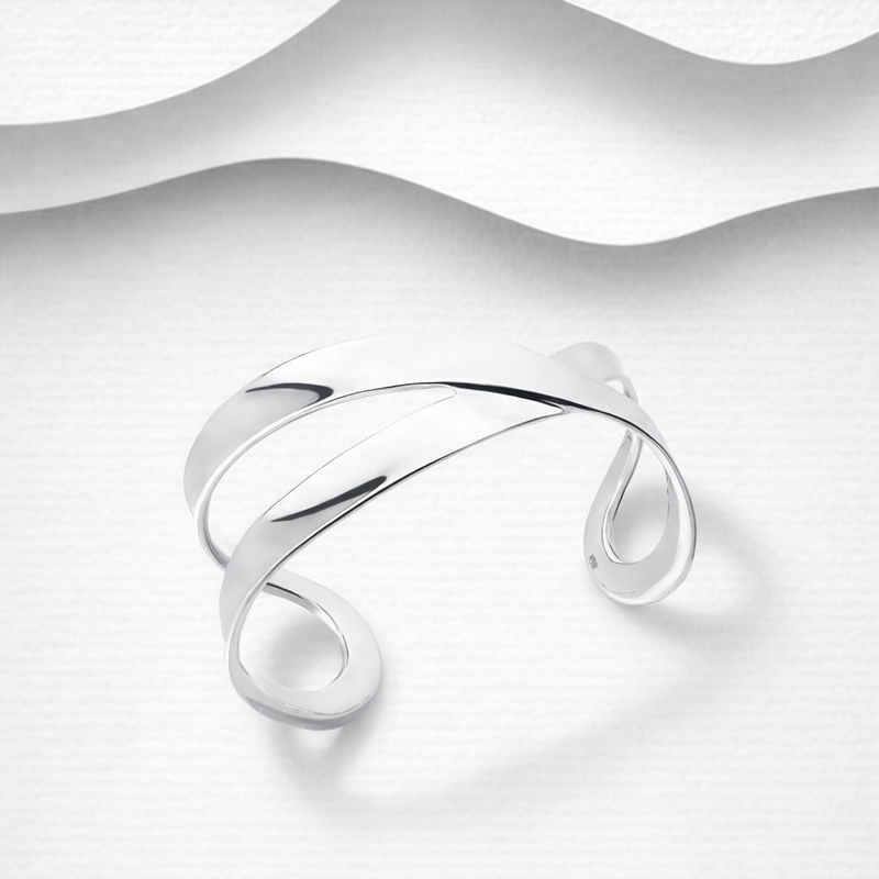925 Sterling Silver Cuff Style Bangles Collection