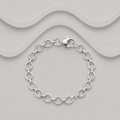 925 Sterling Silver Round Belcher Link Bracelet | 7.5" | 3mm | Handcrafted Exclusive Design