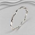 Distinctive, Beautifully Hand Crafted And Made From Solid 925 Sterling Silver — A classic Bangle With A Stylish Twist.