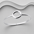 925 Sterling Silver Solid Designer Bangle: Simple Elegance For All Occasions