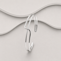925 Sterling Silver Handcrafted Twist Cuff Bangle – 62mm, 12g