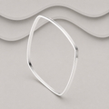 Sterling Silver Square Profile Slave Bangle | 2mm | 70mm Diameter