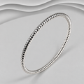 Solid 925 Sterling Silver Ribbed Twist Bangle: Your Everyday Statement