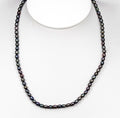 3mm Single Strand of Cultured Grey Pearls  16" Classic Elegance