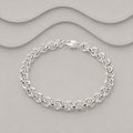 925 Sterling Silver Solid Hand Crafted Round Link Belcher Bracelet