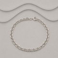 925 Sterling Silver Oval Polished Link Curb Bracelet