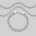 925 Sterling Silver Double Oval Link Bracelet