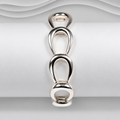 Exclusive Gucci Equestrian Style Link 925 Sterling Silver Bracelet