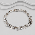Solid 925 Sterling Silver Designer Inspired Unisex Bracelet