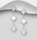 925 Sterling Silver Van cleef Inspired Drop Earrings - Exclusive