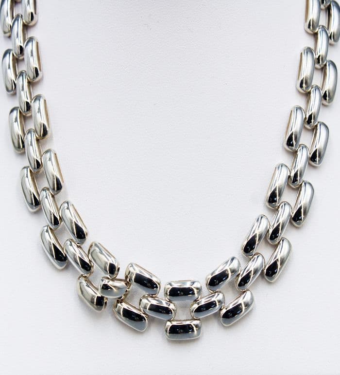 925 Hand Crafted Sterling Silver Cartier Panther Style Links.