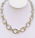 925 Hand Crafted Sterling Silver Hand Links Of London Inspired Necklace - T Bar Fastening