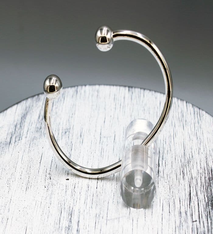 925 Solid Sterling Silver Torque Bangle - Designed To Suit Both Men and Women.