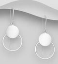 925 Sterling silver Art Deco Design Threader Drop Earrings Hand Crafted  - Exclusive