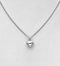 925 Sterling Silver beautifully crafted Heart Necklace - 40.6 - 45.7 cm