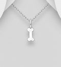 925 Sterling Silver Bone Pendant & Chain