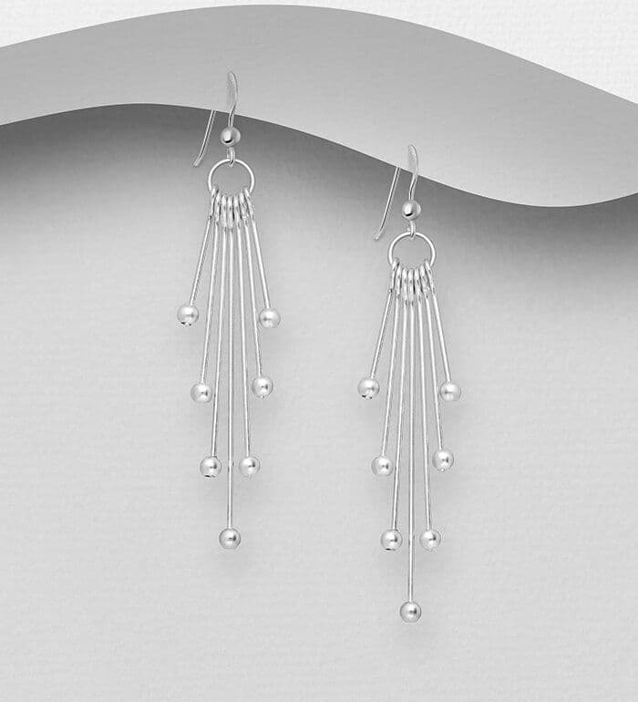 925 Sterling Silver Chandelier Hook/Drop Earrings  Elegant, Flowing & Stunningly Detailed