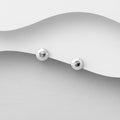 925 Sterling Silver Classic 5mm Faceted Ball Stud Earrings  Timeless Sparkle, Everyday Elegance
