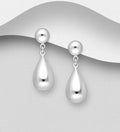 925 Sterling Silver Droplet Stud Earrings  Elegant, Modern & Effortlessly Eye-Catching