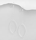 925 Sterling Silver Fine Hand Crafted Hook/Drop Earrings