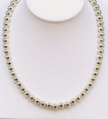 925 Sterling Silver Hand Crafted Classic & Timeless, 7mm Ball Necklace.  The Perfect Gift