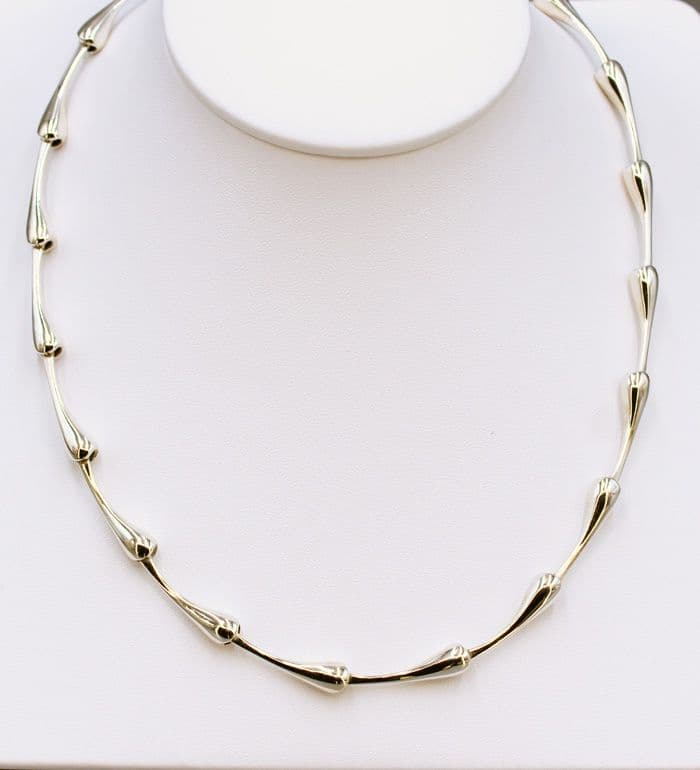 925 Sterling Silver Hand Crafted Designer Inspired Necklace. Exclusive Design