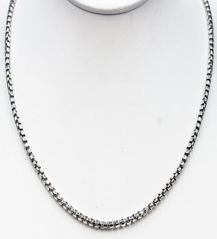 925 Sterling Silver Hand  Crafted Necklace in Elegant Box Design