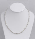 925 Sterling Silver, Hand Crafted Solid Twisted Link  - Exclusive Design