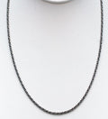 925 Sterling Silver Handcrafted twist/Rope Design Necklace - 18" Length