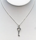 925 Sterling Silver Heart Key Pendant & Chain