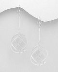 925 Sterling Silver Long Hand Crafted Drop Earrings