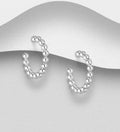 925 Sterling Silver Medium Sized Ball Push-Back Earrings