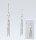 925 Sterling Silver Multi tassel Hook/Drop Earrings  Artistic Movement with Timeless Elegance