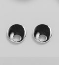 925 Sterling Silver Polished Designer Inspired Push-Back/Stud Earrings - Exclusive