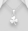 925 Sterling Silver Shamrock Pendant & Chain  Timeless Luck and Elegance
