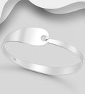 925 Sterling Silver Solid Designer Bangle That Opens