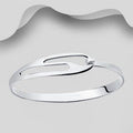925 Sterling Silver Solid Hand Crafted Designer Bangle That Opens