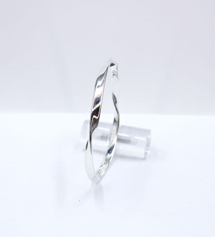 925 Sterling Silver Solid Hand Crafted Twisted Bangle