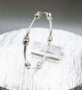925 Sterling Silver Solid Round Designer Inspired Bangle - Exclusive