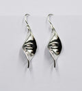 925 Sterling Silver Solid Twist Drop Earrings