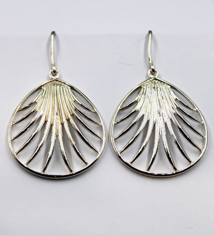 925 Sterling Silver Star & Ball Drop Earrings