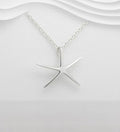 925 Sterling Silver Starfish Pendant & Chain