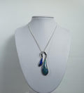 925 Sterling Silver Stone Set Lapis Pendant & Chain