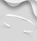 925 Sterling Silver Unisex Cuff Bangle  Sleek and Timeless
