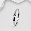 Solid 925 Sterling Silver Hand Crafted Designer Inspired Bangle