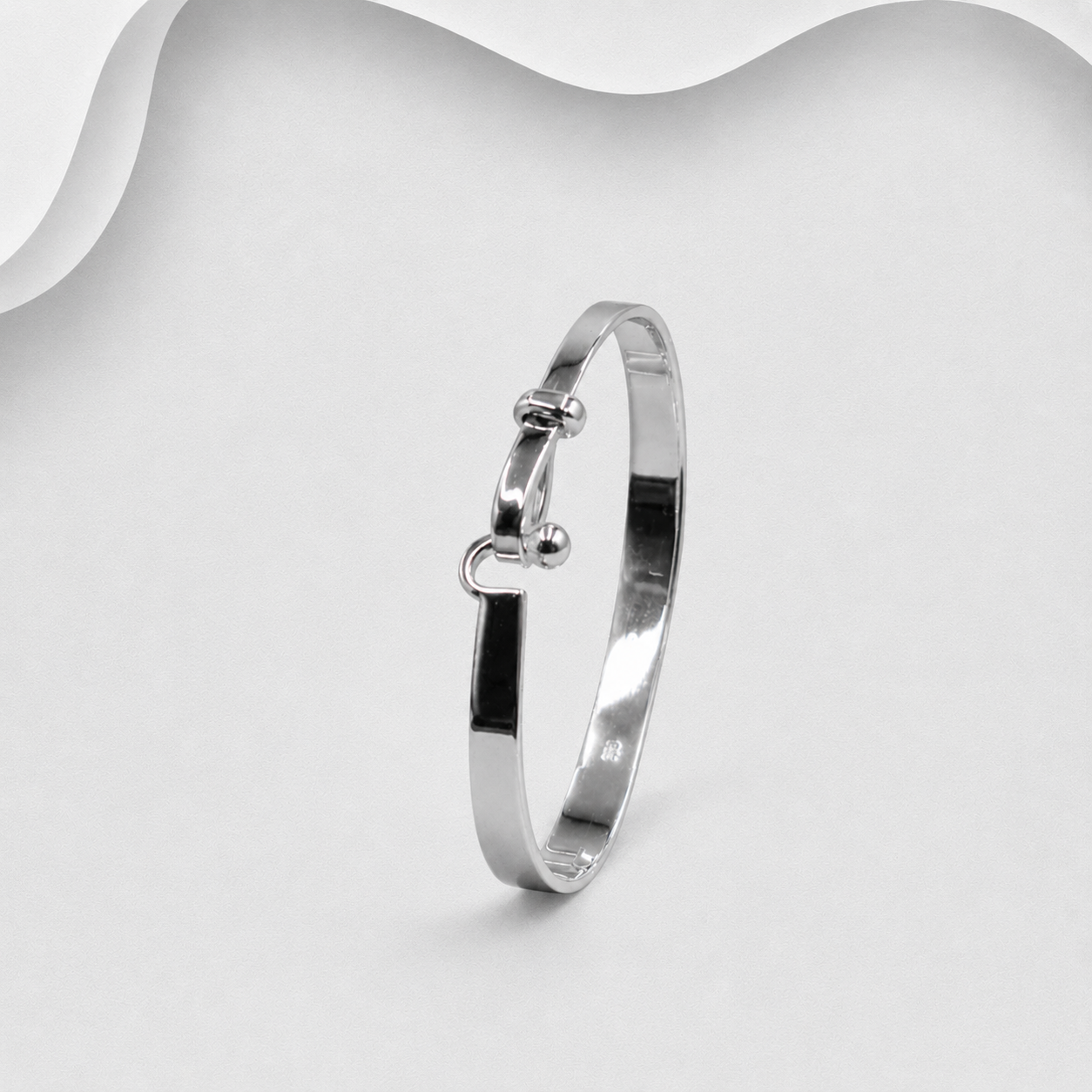 Solid 925 Sterling Silver Hand Crafted Designer Inspired Bangle
