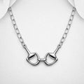 925 Sterling Silver Solid Horse Bit Necklace – Exclusive Design